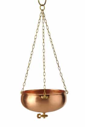 DHARA – Contenitore oscillante in Rame per trattamento Shirodhara con rubinetto